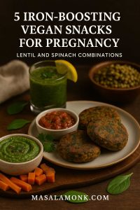 IRON-BOOSTING VEGAN SNACKS FOR PREGNANCY LENTIL AND SPINACH COMBINATIONS