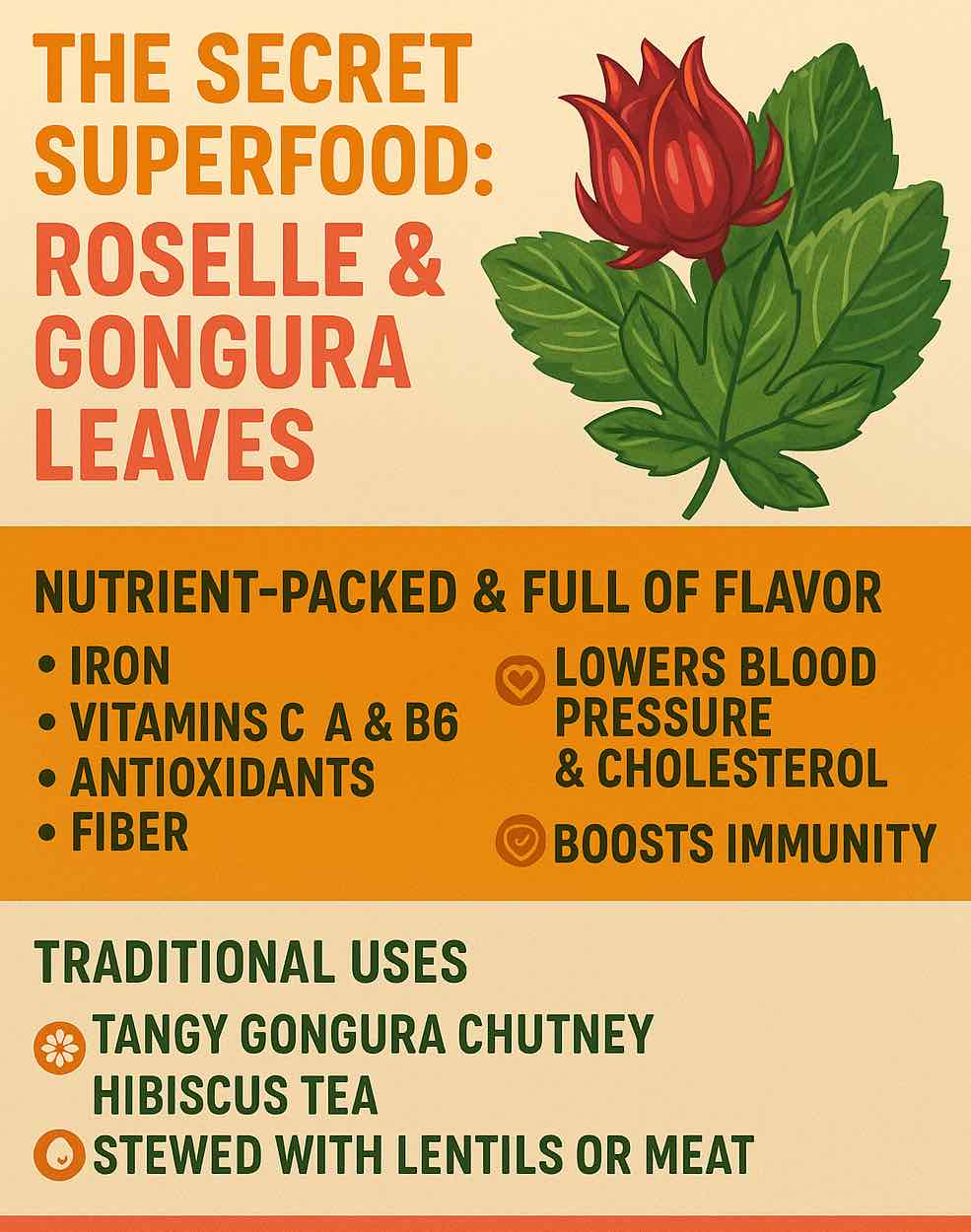 SECRET SUPERFOOD: ROSELLE & GONGURA LEAVES