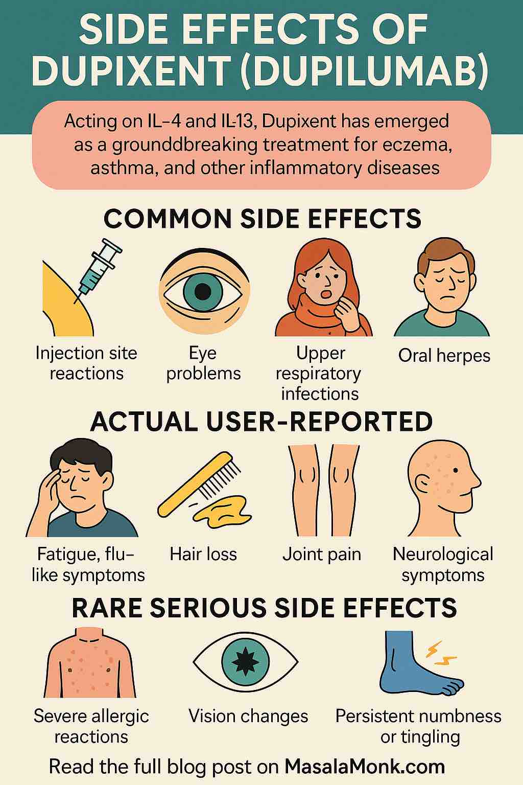 SIDE EFFECTS OF DUPIXENT (DUPILUMAB)
