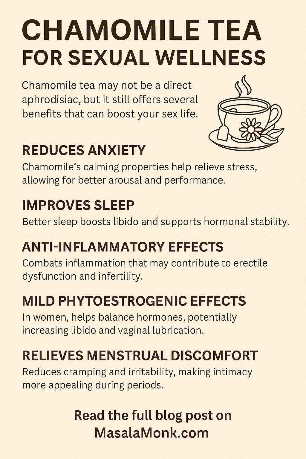 CHAMOMILE TEA FOR SEXUAL WELLNESS