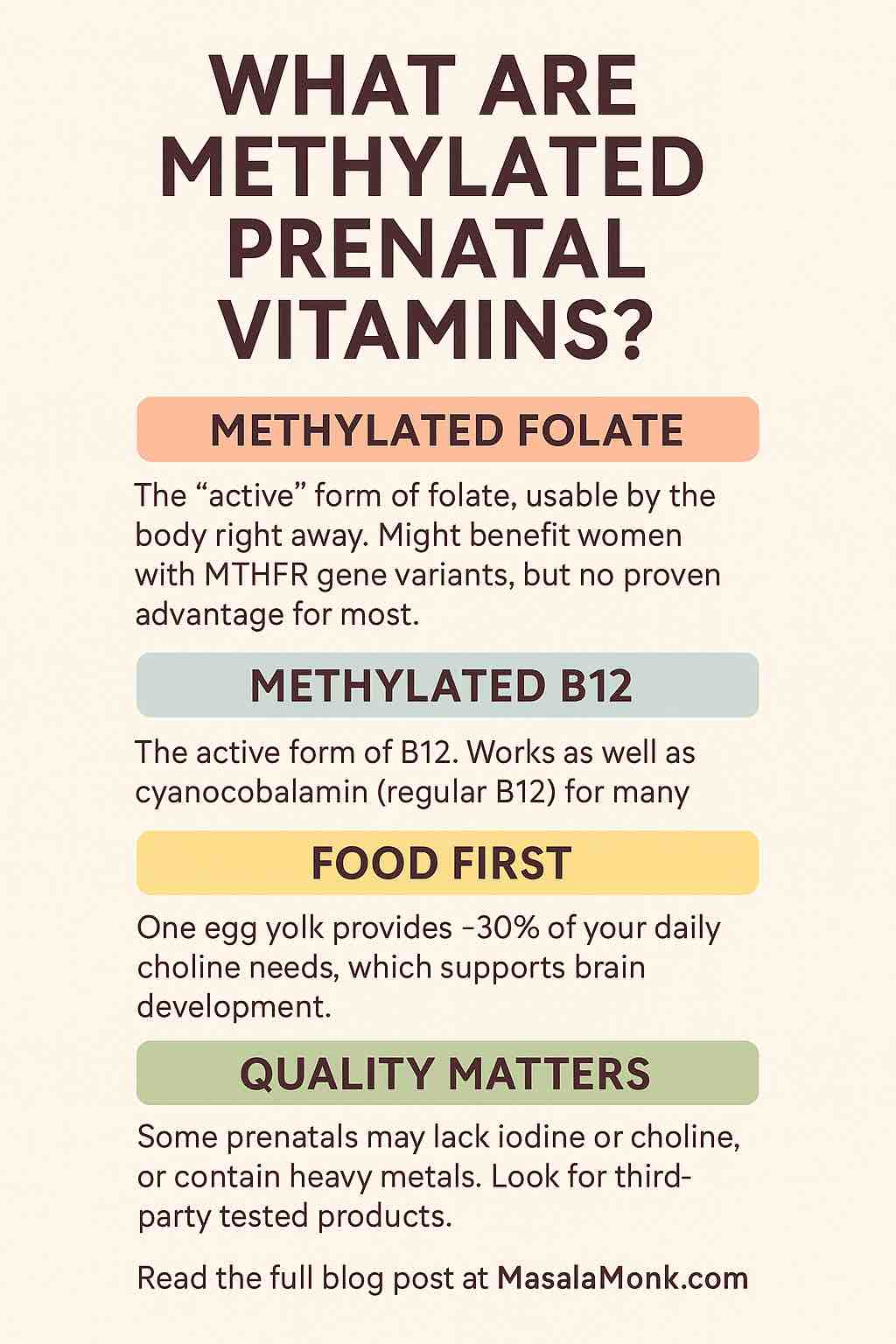 WHAT ARE METHYLATED PRENATAL VITAMINS?