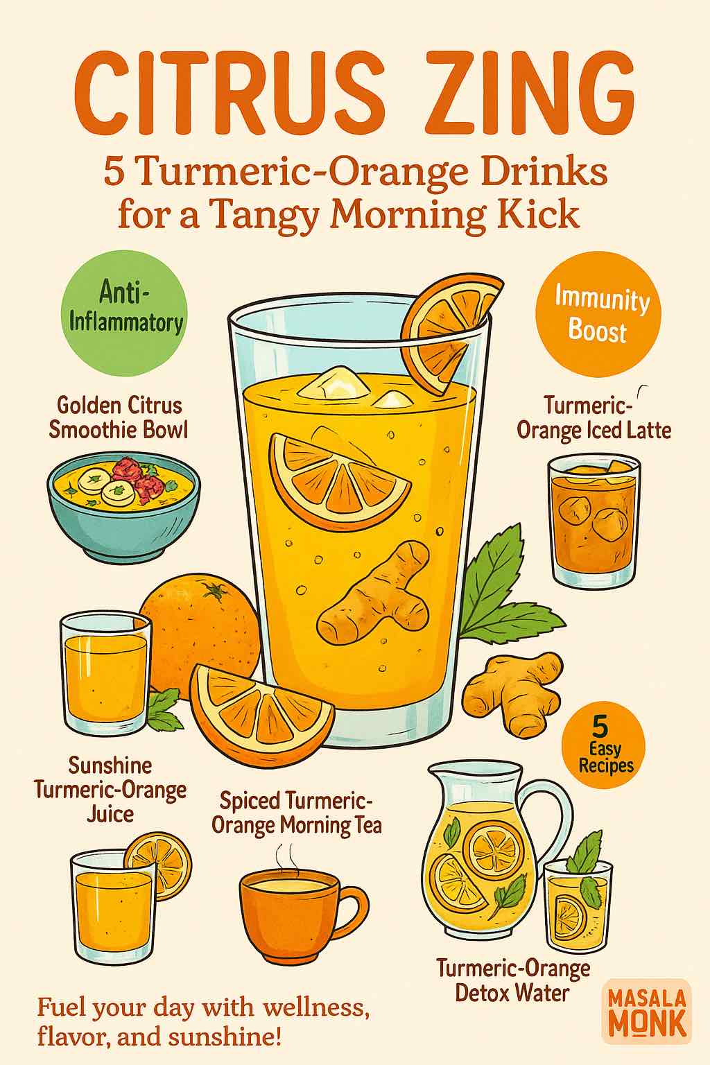 Turmeric-Orange Drinks