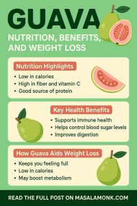 GUAVA NUTRITION, BENEFITS, AND WEIGHT LOSS