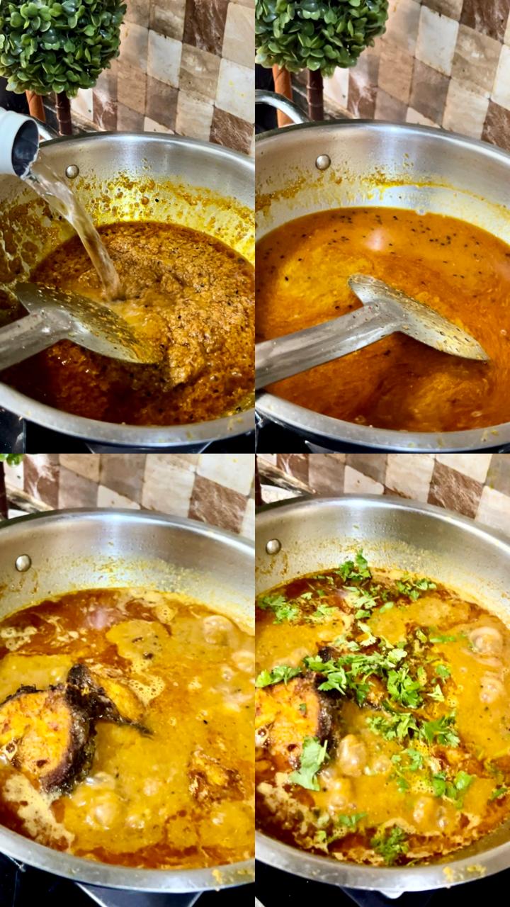 Mustard Fish Curry Bengali Style Shorshe Bata Rui Maach Masala Monk