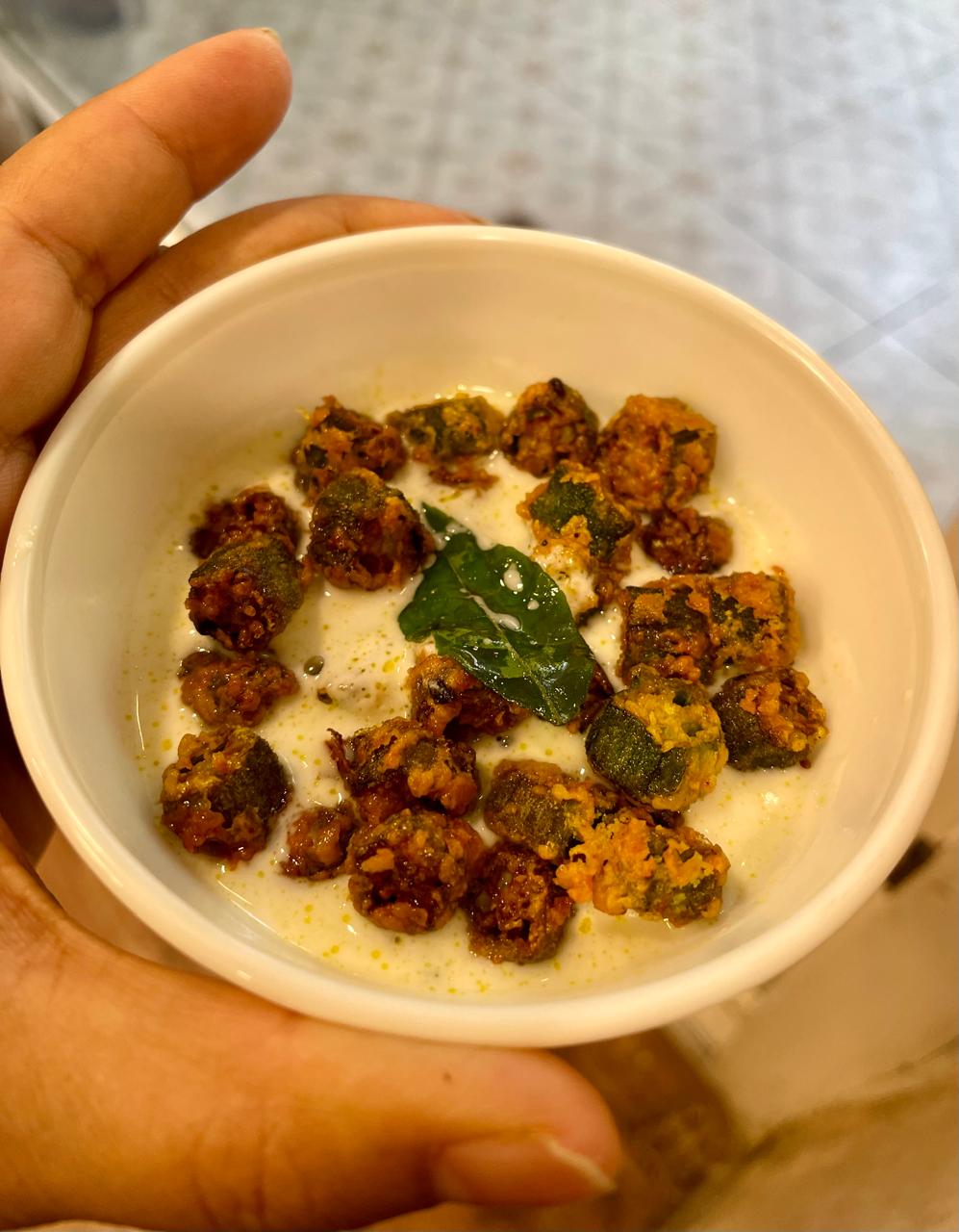 Easy Crispy Okra (Bhindi) Raita: Crunchy and Cool - Masala Monk