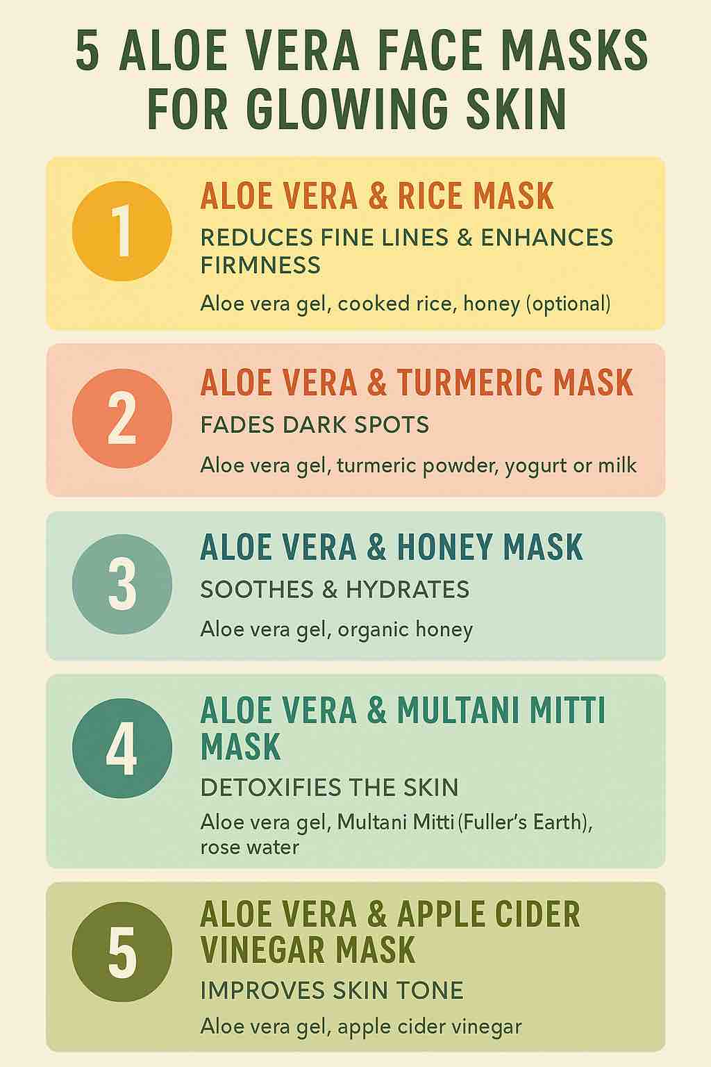 5 ALOE VERA FACE MASKS FOR GLOWING SKIN