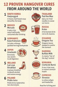 12 PROVEN HANGOVER CURES FROM AROUND THE WORLD
