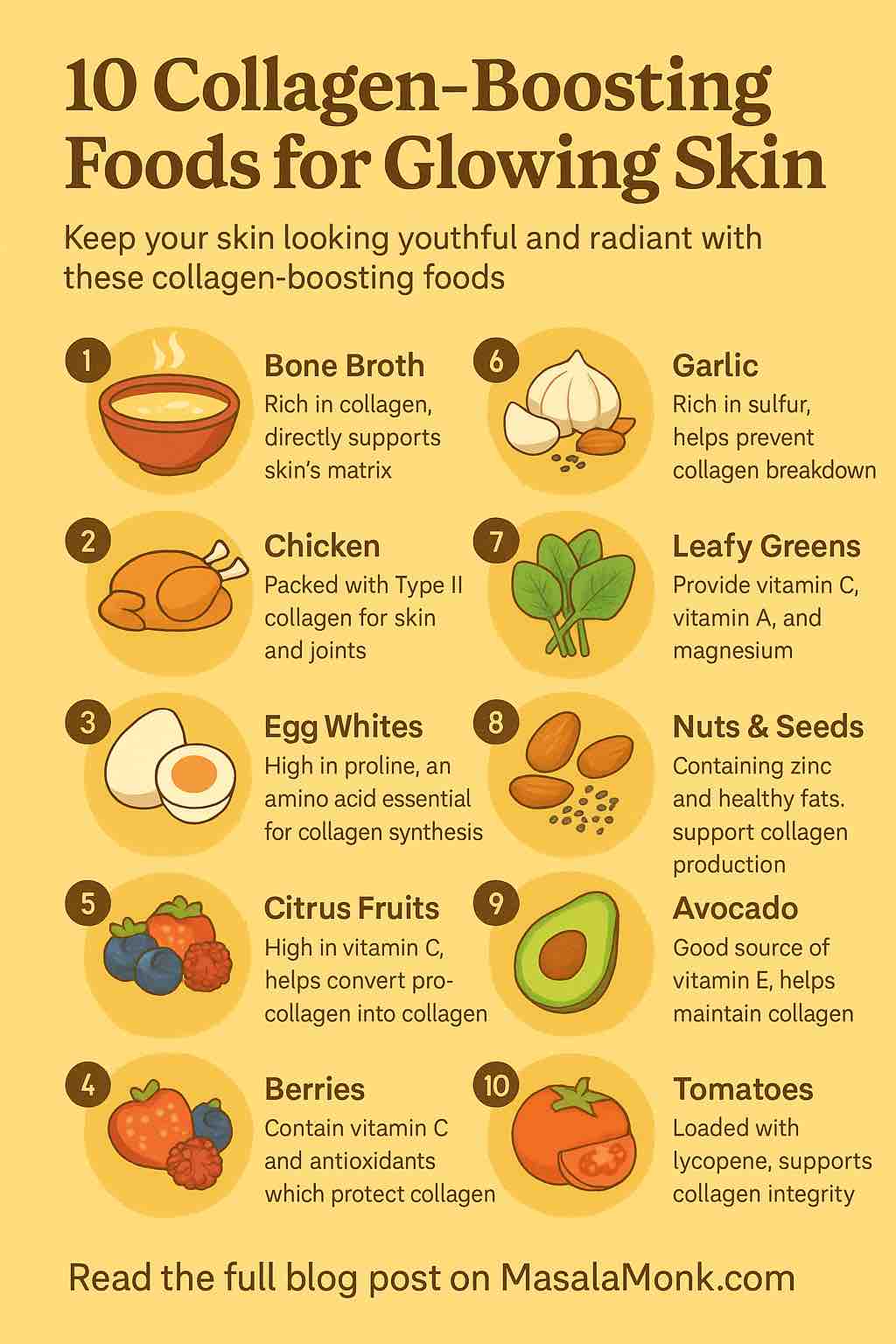 10 Collagen-Boosting Foods for Glowing Skin