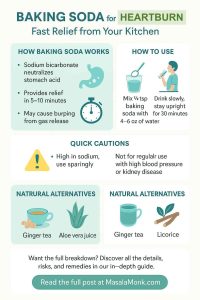 Baking soda for heartburn