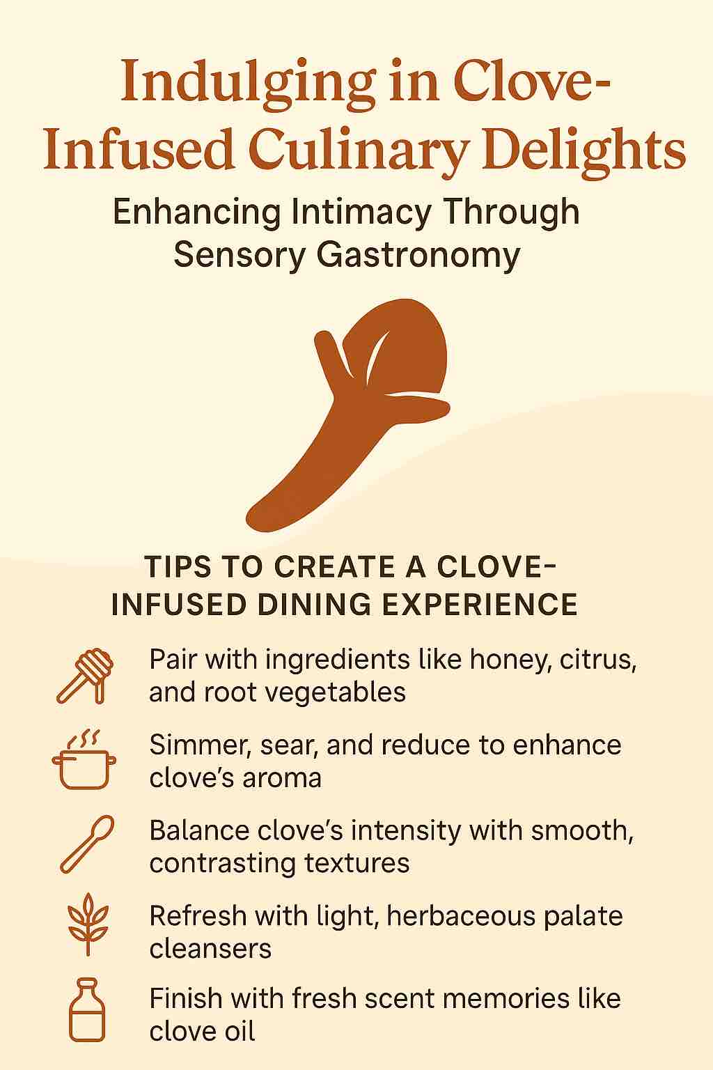 Indulging in Clove-Infused Culinary Delights Enhancing Intimacy Through Sensory Gastronomy