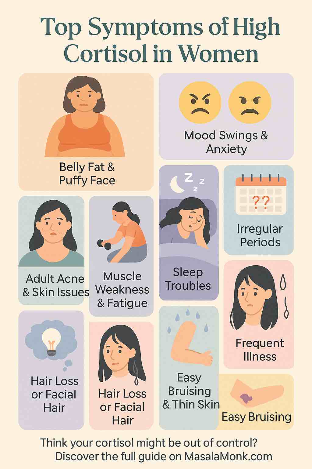 Top Symptoms of High Cortisol in Women