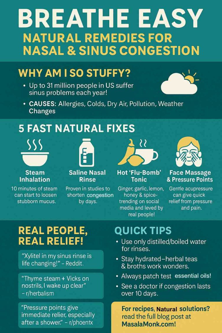 Natural Remedies for Nasal and Sinus Congestion - Masala Monk