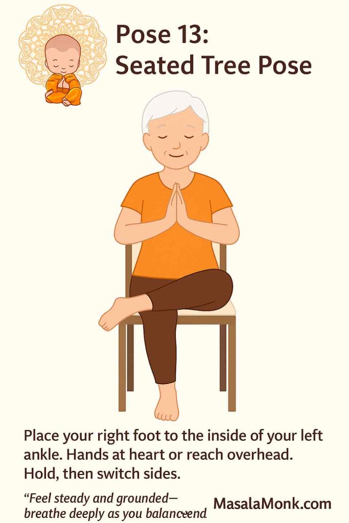 Pose 13:
Seated Tree Pose