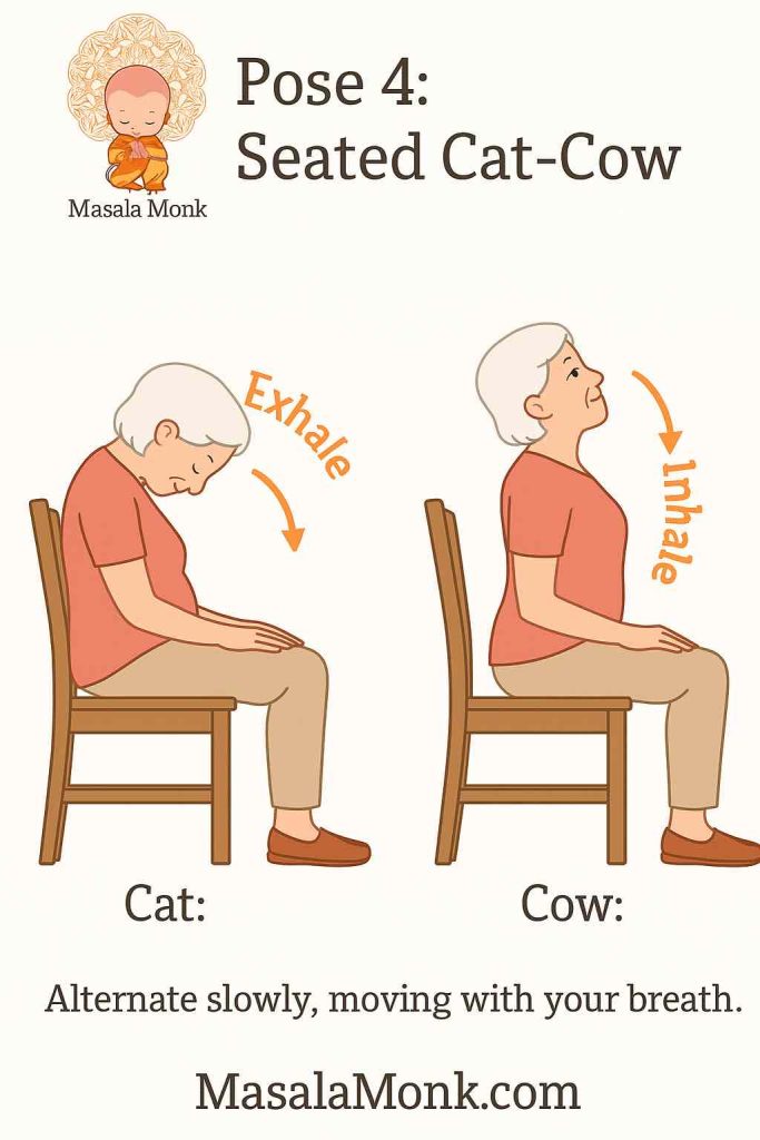 Pose 4:
Seated Cat-Cow