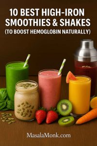 10 BEST HIGH-IRON SMOOTHIES & SHAKES (TO BOOST HEMOGLOBIN NATURALLY)