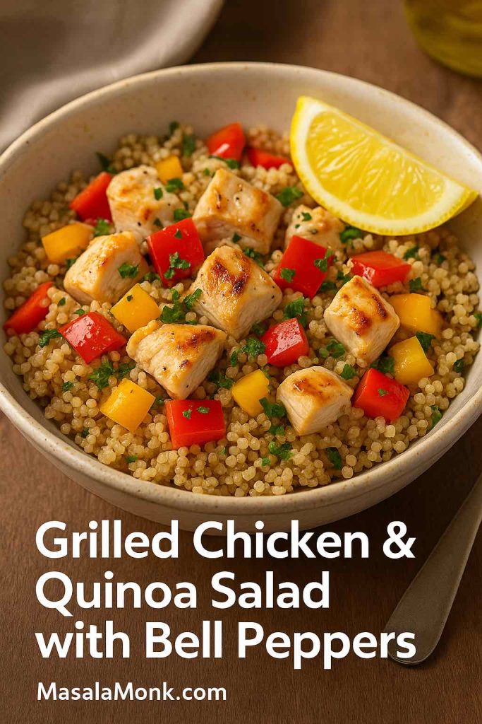 Grilled Chicken & Quinoa Salad with Bell Peppers