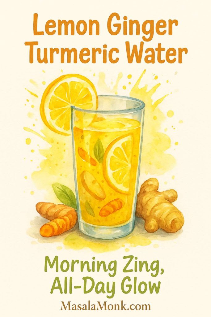 Lemon Ginger Turmeric Water – Detox and Immunity Boost Drink – MasalaMonk.com