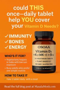 OSOAA Vitamin D₃ + K₂ (MK-7) + B₁₂