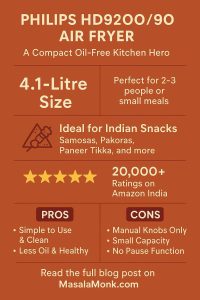 PHILIPS HD9200/90 AIR FRYER