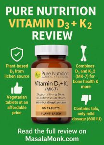 Pure Nutrition Natural Treasures Vitamin D₃ + K₂ (MK-7)