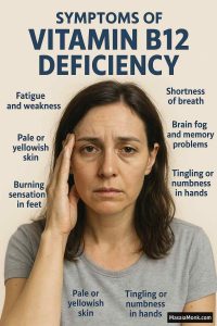 SYMPTOMS OF VITAMIN B12 DEFICIENCY