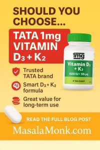 TATA 1mg VITAMIN D3 + K2
