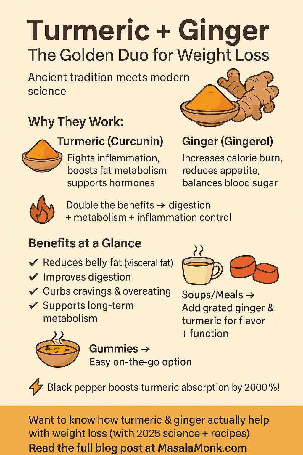 Turmeric and Ginger for Effective Weight Loss