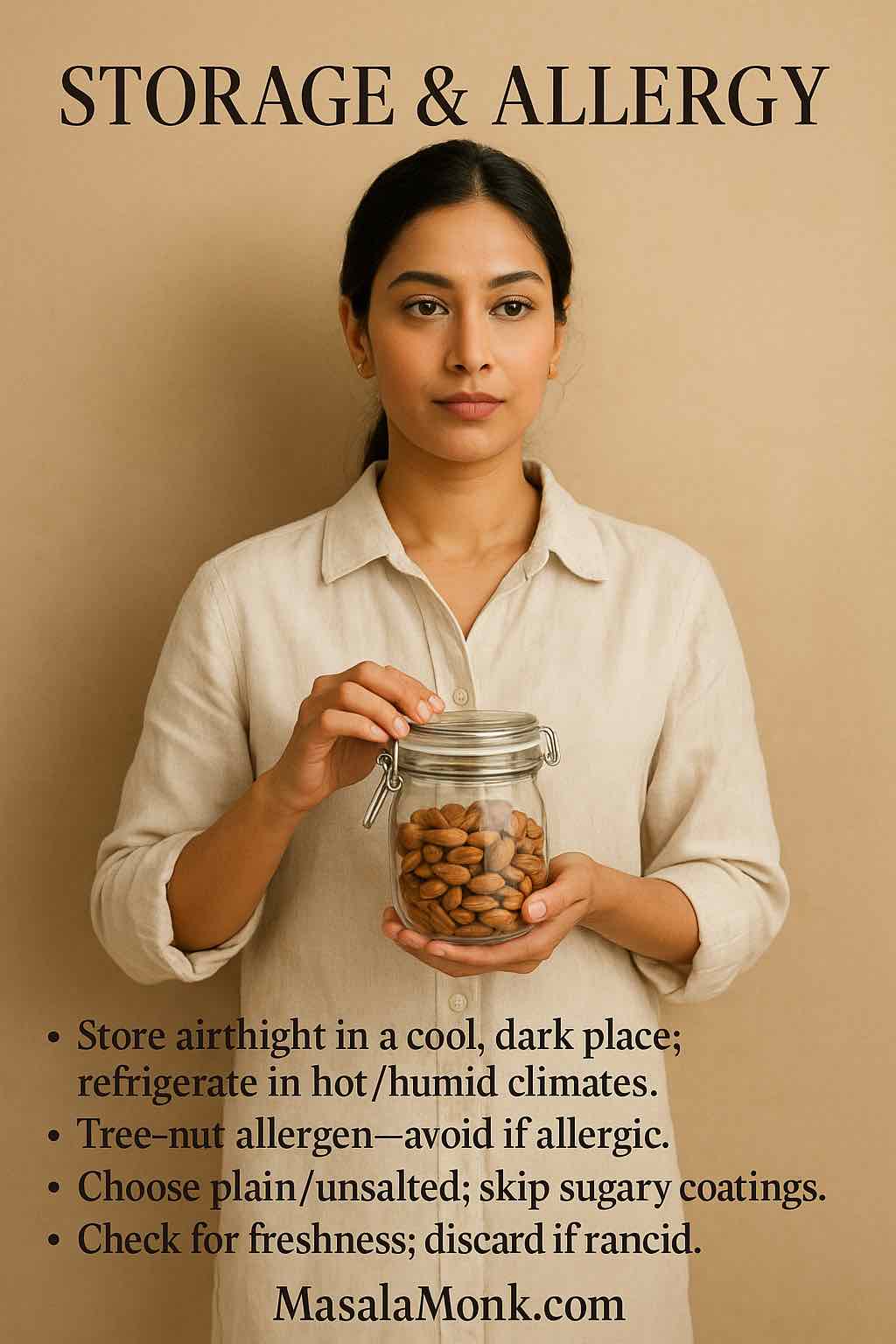 Almond Nutrition Facts 100g Calories, Protein & GI