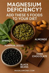 MAGNESIUM DEFICIENCY? ADD THESE 5 FOODS TO YOUR DIET