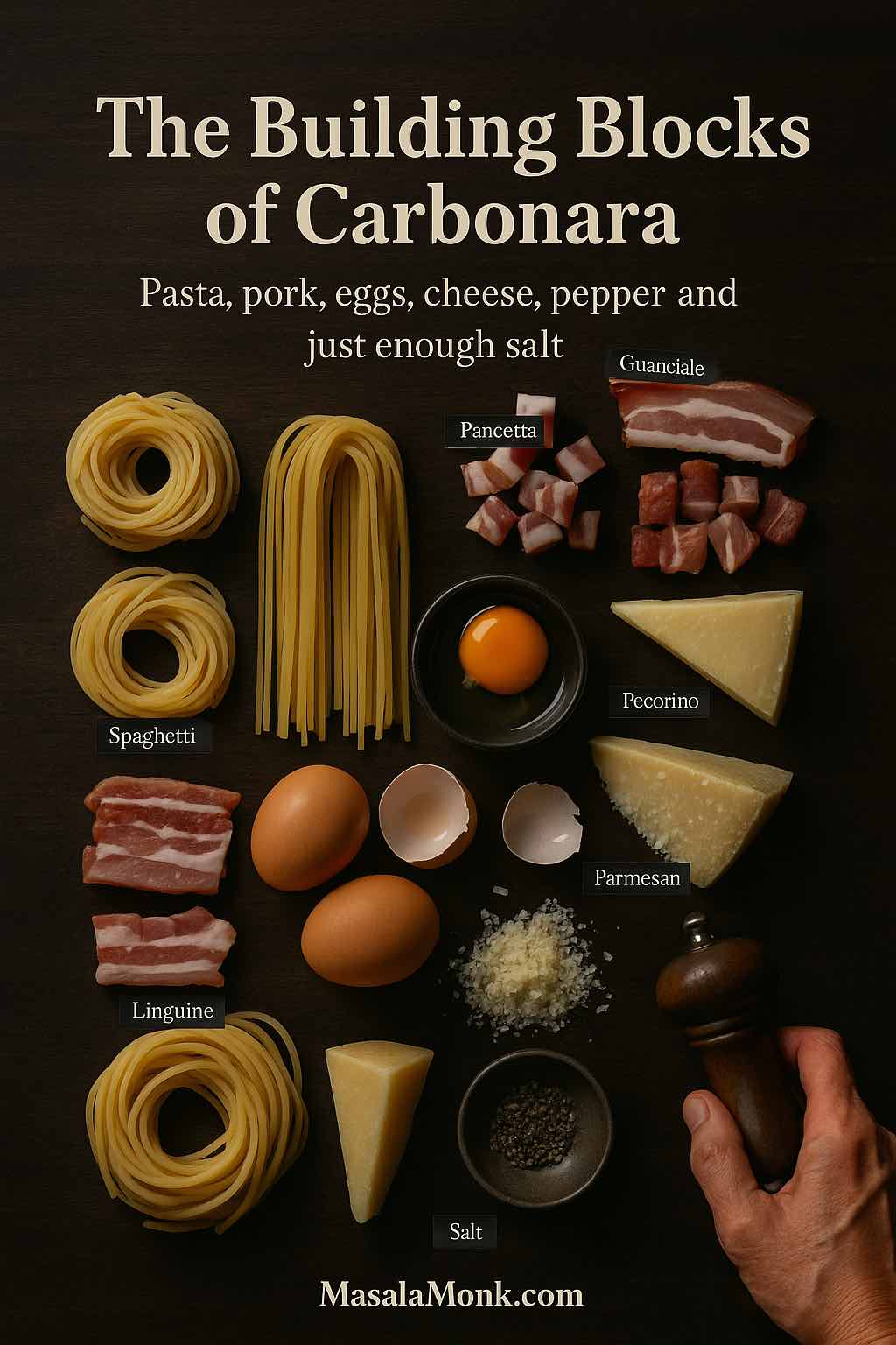 Carbonara Recipe: Classic Italian + Easy Variations of Pasta | Masala Monk Carbonara Recipe: Classic Italian + Easy Variations of Pasta | Masala Monk
