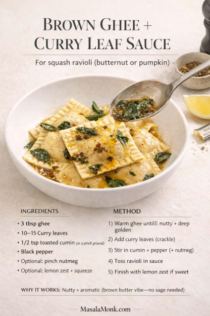 Easy Ravioli Recipe: 6 Fillings + 4 Sauces with Indian Twists | Masala Monk