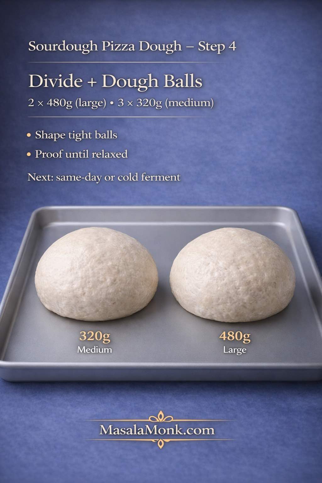 Sourdough Pizza Dough Recipe (Crispy Crust, Easy Base Method) - Masala Monk