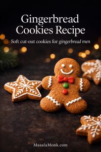 Gingerbread cookies recipe with soft cut-out gingerbread men and iced holiday cookies.
